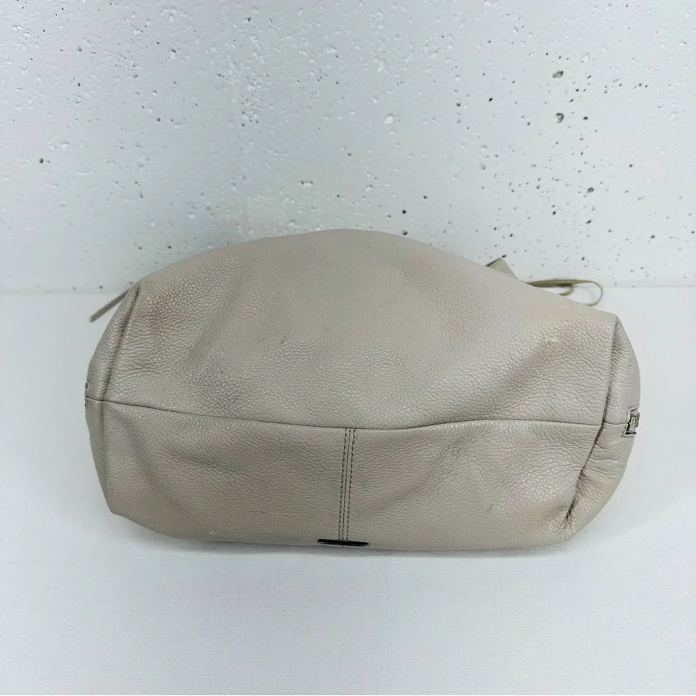 Rebecca Minkoff Large Gray Leather Bryn Double Zip Hobo Ladies Bag Purse
